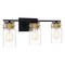 Quoizel Keesey 3-Light Matte Black Vanity Light KEE8624MBK - alternate 2